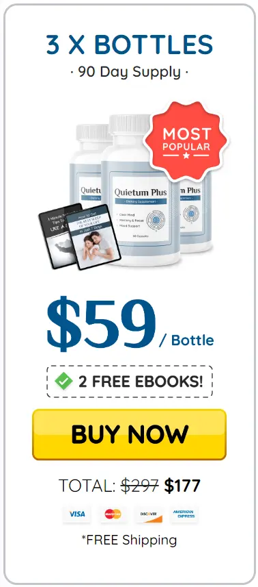 Quietum Plus - 3 bottles