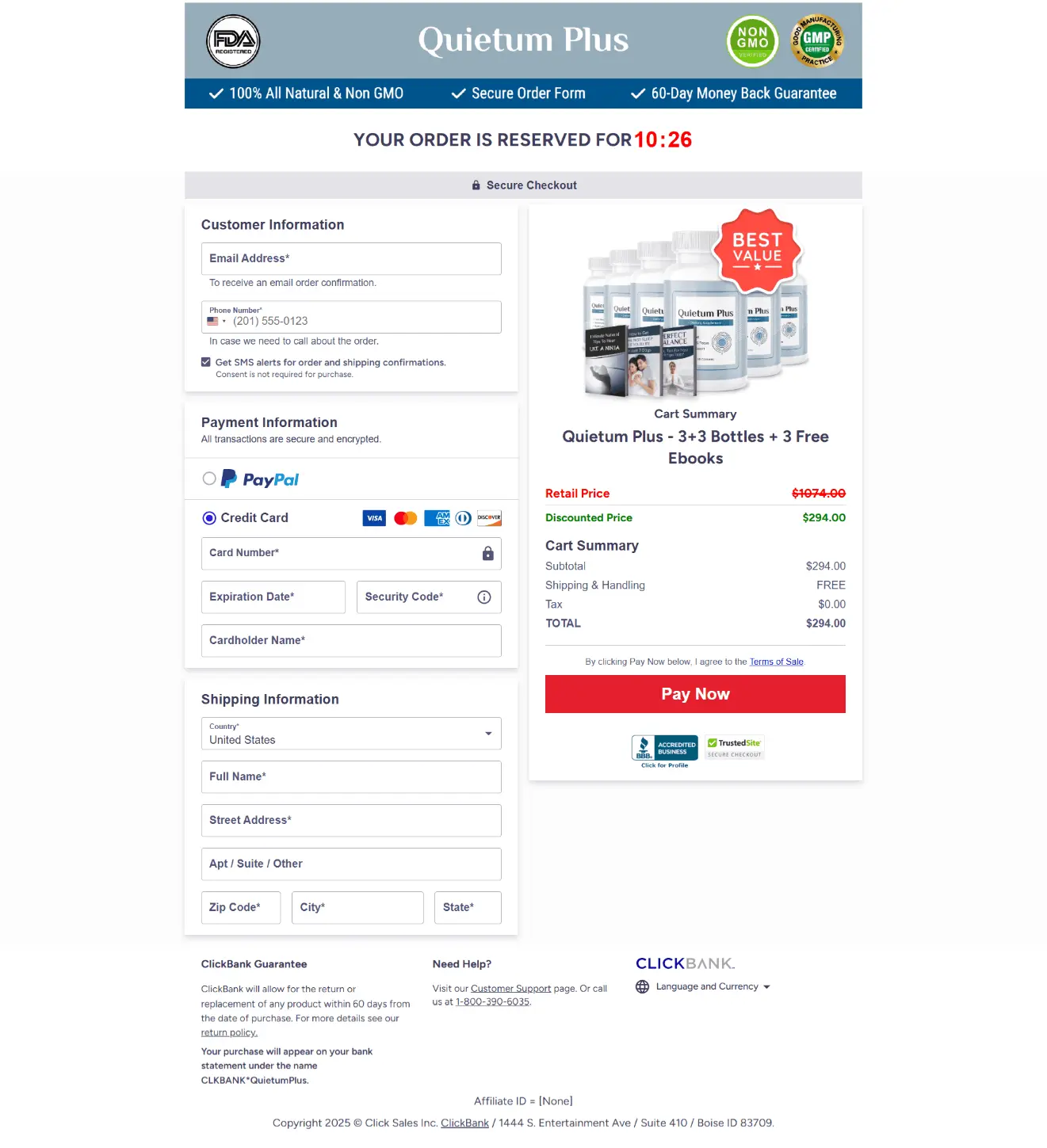 Quietum Plus order now